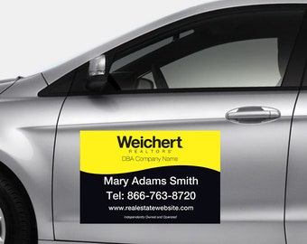 Weichert Car Magnets, Professional Magnets, Personalized Car Magnets, Weichert Branded Car Magnets, Vehicle Magnets, 12 x 18 Car Magnets