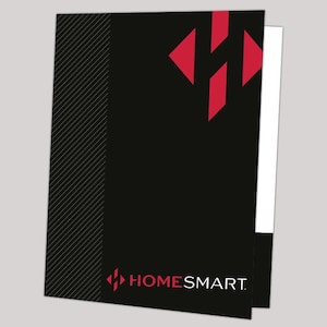 HomeSmart Presentation Folders, Professional Branding, Elevate Your Marketing Strategy, HomeSmart Branded Office Supplies