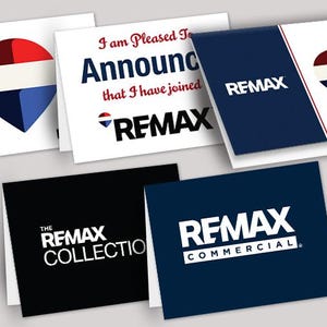 RE/MAX Notecards, Real Estate Agent Stationery, Blank Folded Cards