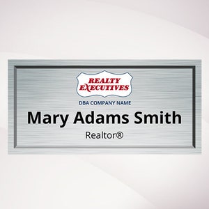 Customizable Realty Executives Name Badges, Professional Realtor Name Tags, Personalized Agent ID Badges, Premium Real Estate Accessories image 1