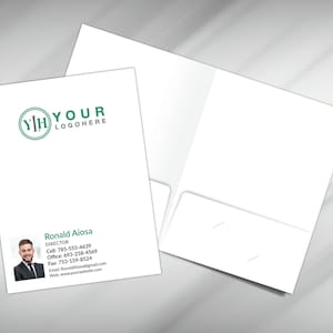 Realtor Presentation Folders, Real Estate Branded Folders, Agent Folders, RE Pocket Folders