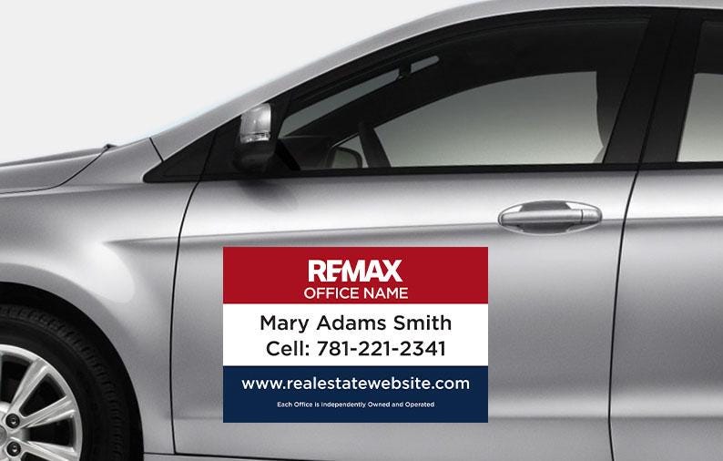 Real Estate Car Magnet - Custom Agent Sign - Personalized Realtor ...