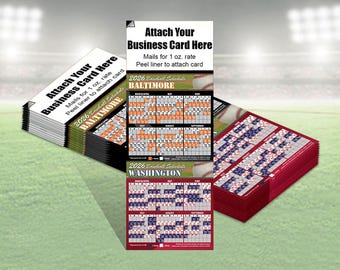 Baltimore Baseball Magnetic Schedule, Peel N Stick, Business Card Magnet