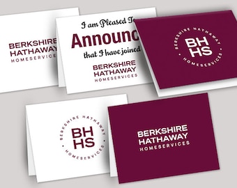Berkshire Hathaway Real Estate Notecards, Agent Stationery