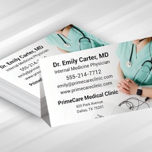 Physician Business Cards - Etsy