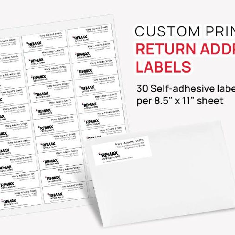 Personalized Self Adhesive Address Labels - Etsy