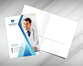 Custom Dental Presentation Folders, Dental Branded Folders, Dental Folders, Dental Pocket Folders