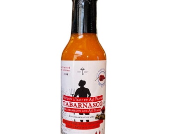 Hot sauce: Watermelon and Ajì Peach, artisanal, fermented, made in Quebec