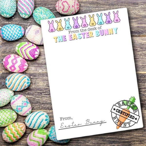 Easter Bunny Letterhead & Envelope