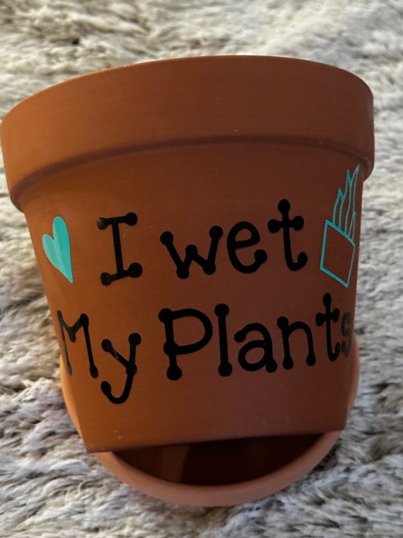 5.5" Wet My Plants Pot