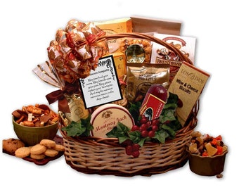 Bountiful Gourmet Sympathy Gift Basket, Condolence gift, bereavement gift, thinking of you gift, grief gift