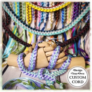 Custom Handfasting Cord: Personalized Braided Wedding Unity Ceremony Ribbon with Optional Charms