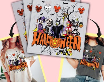 Mickey Mouse And Friends Halloween DTF Transfer, Disneyland Halloween Ready to Press, DTF Transfers, Heat Press, DTF Transfer- ssco4119