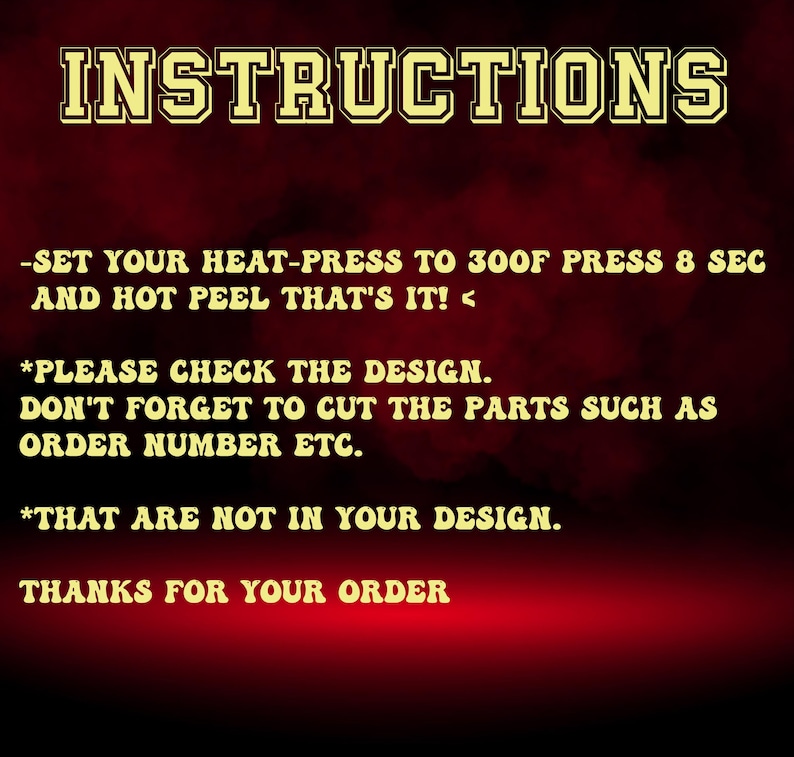 a red background with the words instructions on it