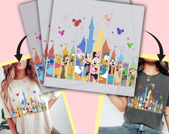 Disney Friends DTF Transfer, Ready to Press, Disneyworld Personalized DTF Transfers, Disney Heat Press, Disneyland DTF Transfer- ssco343