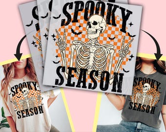 Spooky Season Halloween Design DTF Transfer, Ready to Press, Personalized DTF Transfers, Heat Press, DTF Transfer- ssco2114