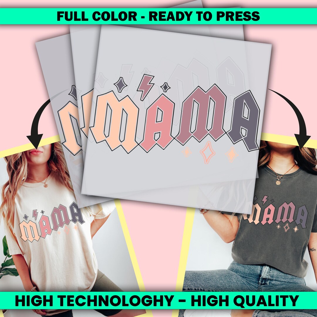 Retro Mama Design DTF Transfer, Mothers Day Dtf Ready to Press ...