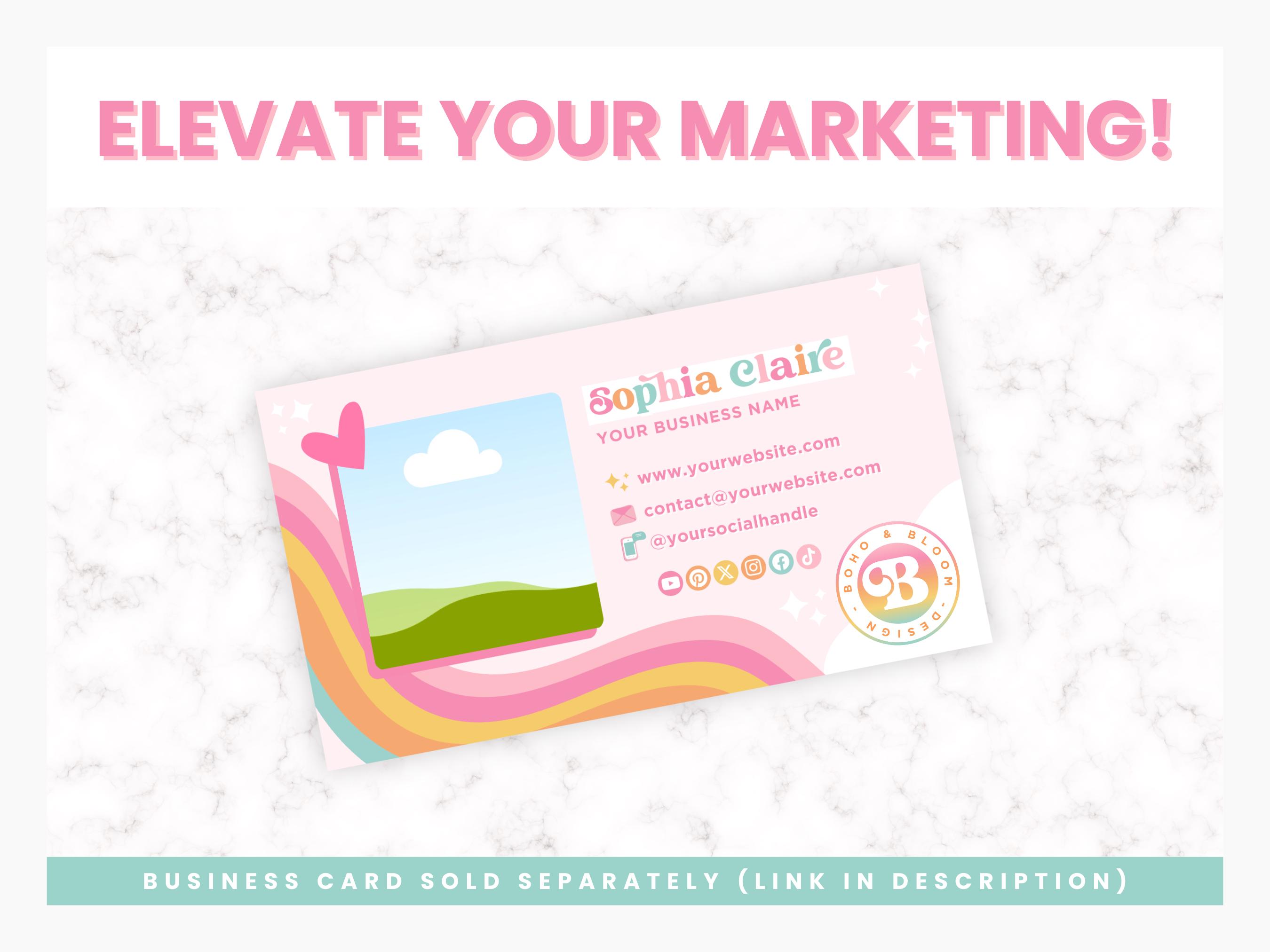 Rainbow Logo Design Canva, Cute Pastel Editable Logo Template, Colorful ...