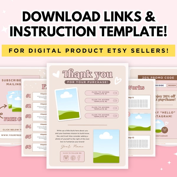 Instruction Guide Template - Etsy