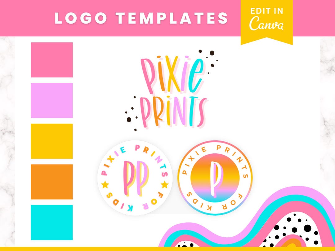 customize 12,310+ pink logo templates online - canva... Colorful Logo Design Template, Canva Logo Design Girly, Pink Logo ...