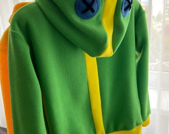 Handgefertigtes Halloween Game Hero Fleece Sweatshirt: Jungen & Mädchen Geburtstags-Outfit