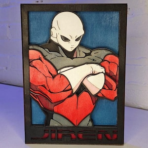 Jiren Wooden 3D Artwork – Dragon Ball Super