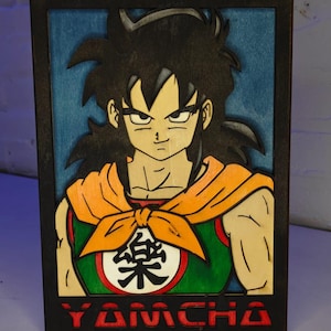 Yamcha Wooden 3D Artwork – Dragon Ball