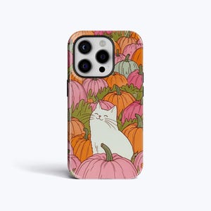 KITTEN PUMPKIN PATCH Phone Case: Pastel Autumn Cover for iPhone, Samsung & Google Pixel