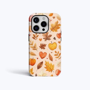 AUTUMN LEAVES Phone Case: Fall Pattern Cover for iPhone, Samsung & Google Pixel