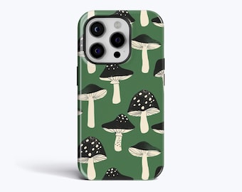 MUSHROOM PATTERN Phone Case: Fungi Art Cover for iPhone, Samsung & Google Pixel