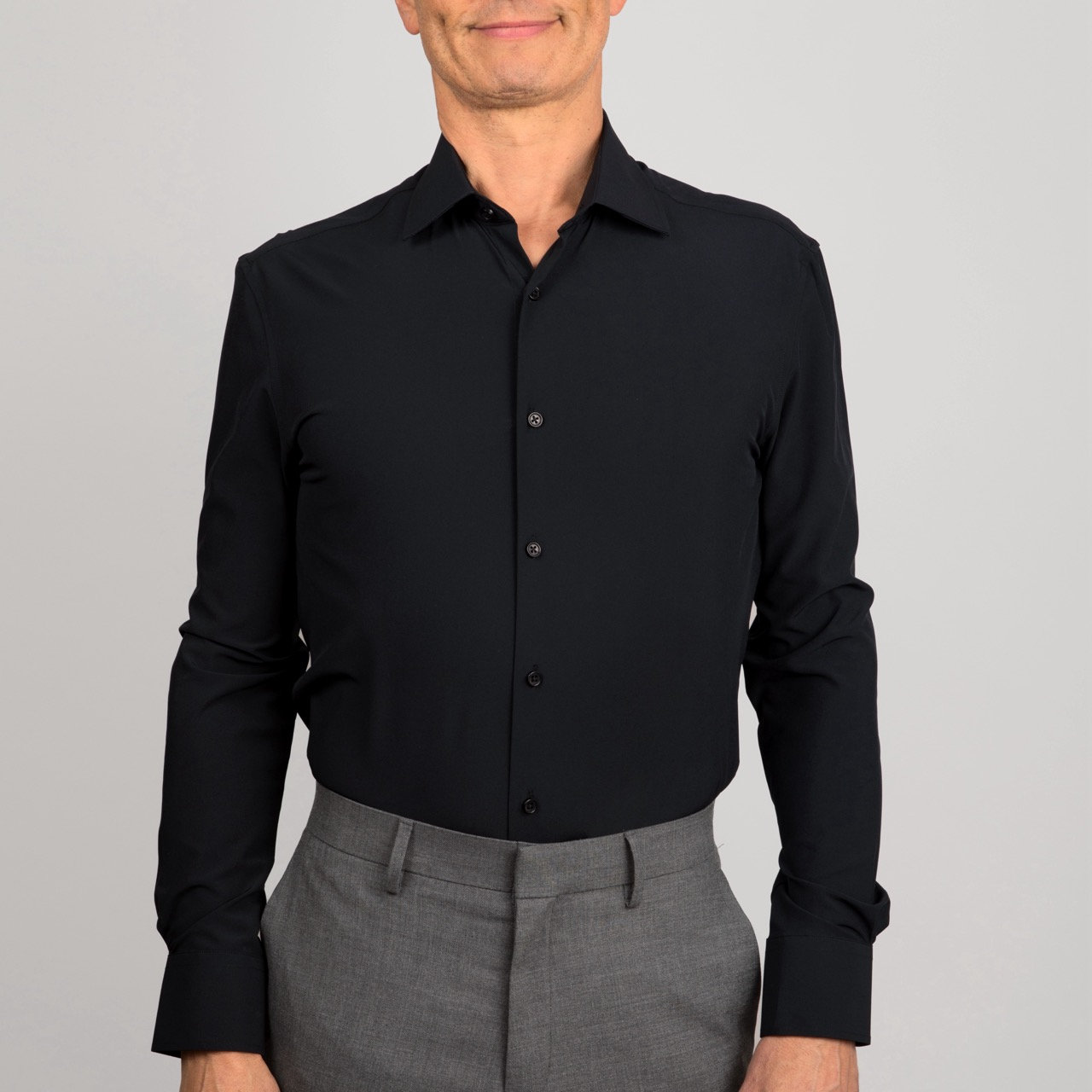 SKINNY FIT Non-Iron Stretch Black Formal Business Dress Shirt for Men Boys Youth | Slim Tailored for Him | Professional Button Up Collar SKINNY FIT Non-Iron Stretch Black Formal Business Dress Shirt for Men Boys Youth | Slim Tailored for Him | Professional Button Up Collar