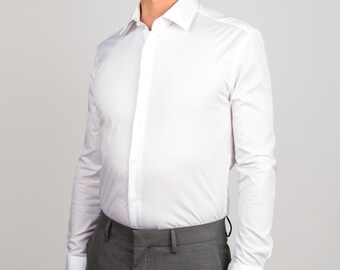SLIM FIT Classic Solid White Formal Business Cotton Dress Shirt for Men Boys Youth | Skinny Tailored for Him | Professional Button up Collar - Etsy SLIM FIT Classic Solid White Formal Business Cotton Dress Shirt for Men Boys Youth | Skinny Tailored for Him | Professional Button up Collar - Etsy