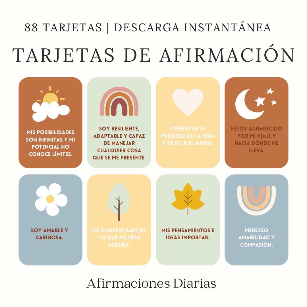 Tarjetas Positivas Para Mujeres Tarjetas De Afirmaciones Positivas, image size:1080x1080