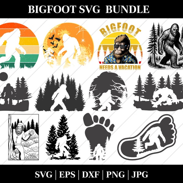 Bigfoot Svg, Bigfoot Sign, Sasquatch Svg, Big Foot Svg, Bigfoot Sticker, Camping Svg, Adventure Svg, Hunting Svg, Mountains Svg, Forest Svg