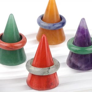 Crystal Ring Holders crafted from smooth crystal