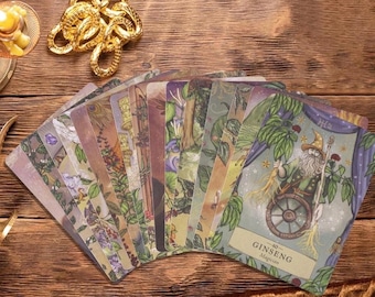 The Herbal Astrology Pocket Oracle card  deck  with guidebook