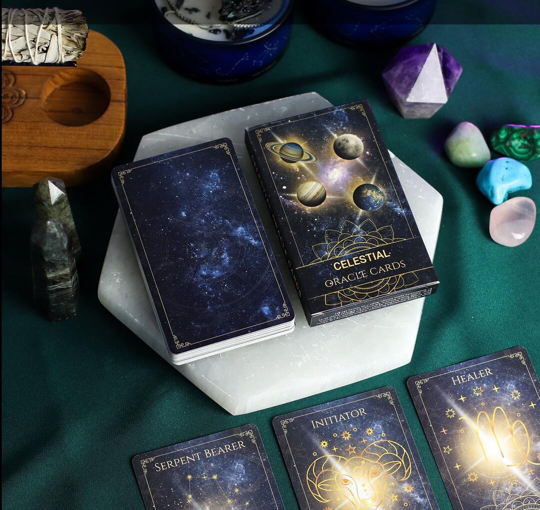 Celestial Oracle Cards, Cosmic Guidance, Daily Reflection - Etsy