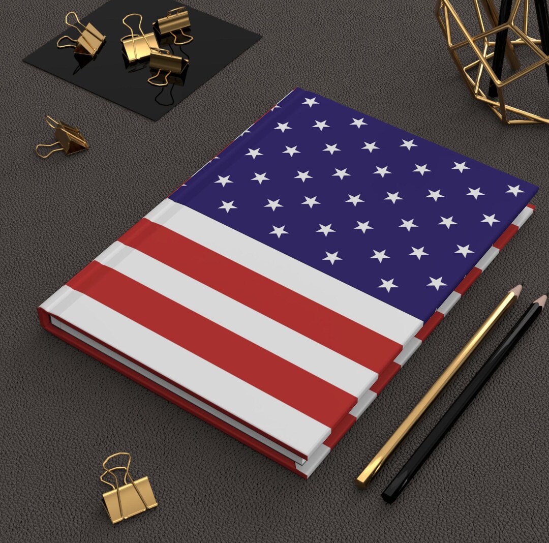 Patriotic Journal, US Flag Notebook, America Diary Gift, Military ...