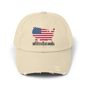 USA Distressed Cap, Vintage USA Flag Hat, United States Flag Baseball Cap, USA Flag Map Hat, American Flag Cap, Independence Day Gift