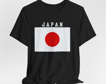 Japan Flagge Tshirt, Unisex T-Shirt, Tokyo Shirt, japanische Flagge Top, Nippon Bekleidung
