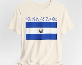 El Salvador Flag Tee, El Salvador Unisex TShirt, El Salvador Flag Tshirt, El Salvador Travel Shirt, El Salvador Gift for Him/Her