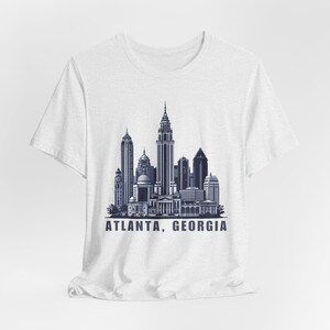 Atlanta Georgia Unisex Tee, City of Atlanta Vacation Top, Travel Shirt, Holiday Tshirt, Atlanta Graphic Tee