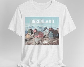 Greenland Vintage T Shirt, Greenland Shirt for National Heritage, Greenland T Shirt, Greenland Adventure Tshirt, Gift Idea