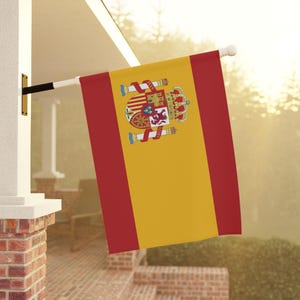 Drapeau espagnol, bannière de jardin de l'Espagne, décoration extérieure de l'Espagne, décoration du drapeau espagnol, drapeau de la cour du drapeau espagnol, cadeau espagnol, cadeau drapeau de l'Espagne