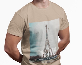 Paris France T-Shirt, France Vacation Tee, French Travel Top, Parisian Unisex Tee, Paris Holiday Tshirt