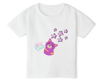 I am schattig peutert-shirt, schattig kindert-shirt, schattig shirt, schattig zwaar katoenen shirt, schattig jeugdshirt, leuk cadeaushirt kinderen | Leuk verjaardagscadeau