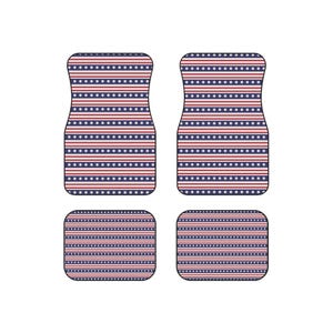 USA Themed Car Mats (Set of 4), Car Mat, Auto Accessories, USA Themed, USA Flag Gift