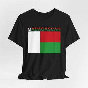 T-shirt vlag Madagascar, uniseks T-shirt voor Heritage Celebration, Roots-shirt, top vlag van Madagascar, African Pride-kleding