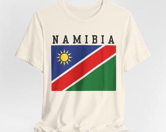 Namibia Flag Unisex T-Shirt, Namibia National Pride Shirt, African Heritage, Namibia Souvenir, Independence Day Shirt