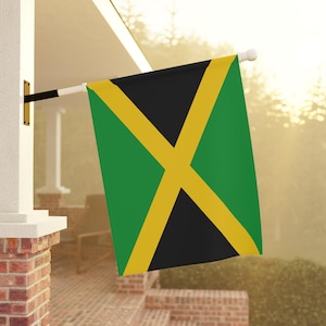 Jamaican Flag, Jamaica National Flag, Jamaica Flag, Yard Decoration, Jamaica National Decor, Caribbean Celebration Banner
